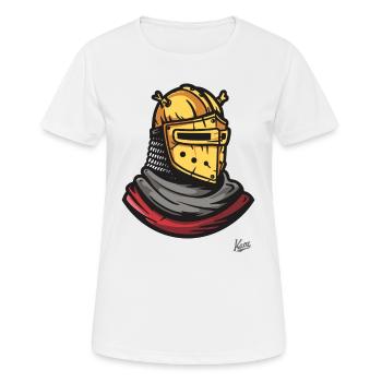 Casques médiévaux des chevaliers perses - T-shirt respirant Femme - blanc - Devant - AI Model Female 172 dark (172cm)