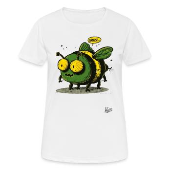 Die coole und hässliche Hummel-Rummel-Biene - Frauen T-Shirt atmungsaktiv - Weiß - Vorne - AI Model Female 172 dark (172cm)