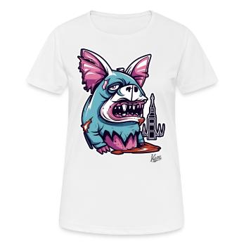 Monster-Kreatur - Frauen T-Shirt atmungsaktiv - Weiß - Vorne - AI Model Female 172 dark (172cm)