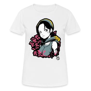 Fille alternative super cool et décontractée - T-shirt respirant Femme - blanc - Devant - AI Model Female 172 dark (172cm)