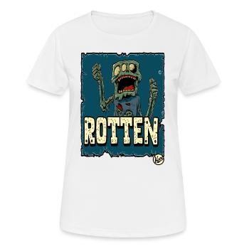 fauliger Mutanten Zombie - Frauen T-Shirt atmungsaktiv - Weiß - Vorne - AI Model Female 172 dark (172cm)