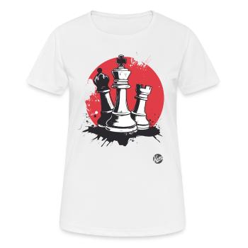 King, Rook and Bishop Chess - Women's Breathable T-Shirt - white - Front - AI Model Female 172 dark (172cm)