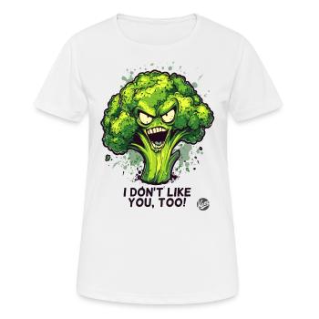 Personne n’aime le brocoli - T-shirt respirant Femme - blanc - Devant - AI Model Female 172 dark (172cm)