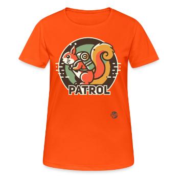 Patrouille forestière Camper Écureuil - T-shirt respirant Femme - orange néon - Devant - AI Model Female 172 dark (172cm)
