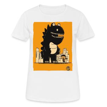 Le sympathique monstre Kaiju - T-shirt respirant Femme - blanc - Devant - AI Model Female 172 dark (172cm)