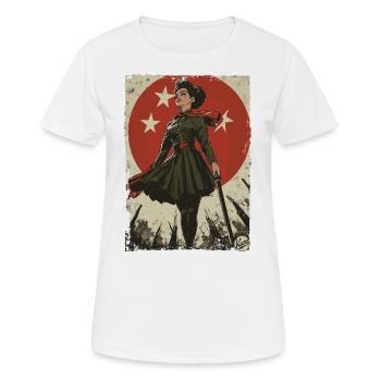 Vintage Socialisme Communisme Propagande - T-shirt respirant Femme - blanc - Devant - AI Model Female 172 dark (172cm)