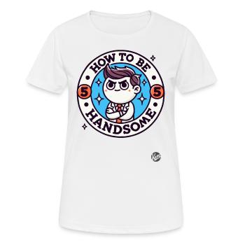 Comment avoir l’air bien et attrayant - T-shirt respirant Femme - blanc - Devant - AI Model Female 172 dark (172cm)
