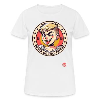 Punk alternatif Emo Girl : Ne jamais aller à fond - T-shirt respirant Femme - blanc - Devant - AI Model Female 172 dark (172cm)