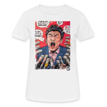 Conférence de presse japonaise - T-shirt respirant Femme - blanc - Devant - AI Model Female 172 dark (172cm)