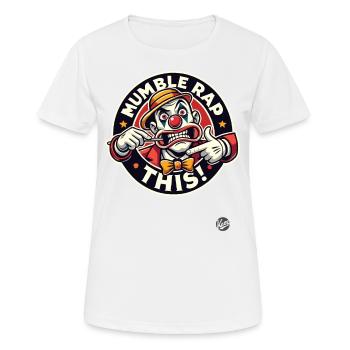 Mumble Rap Clown - Women's Breathable T-Shirt - white - Front - AI Model Female 172 dark (172cm)