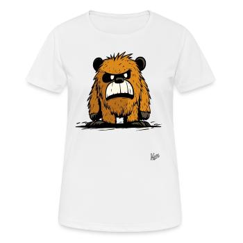 Funny Sasquatch Bigfoot Yeti - Women's Breathable T-Shirt - white - Front - AI Model Female 172 dark (172cm)