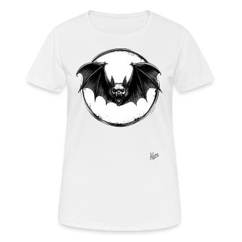 Chauve-souris d’horreur effrayante - T-shirt respirant Femme - blanc - Devant - AI Model Female 172 dark (172cm)