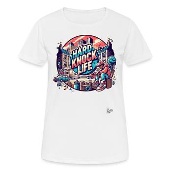 Street Style Urban Hard Life - Women's Breathable T-Shirt - white - Front - AI Model Female 172 dark (172cm)