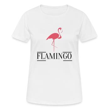 flamant - T-shirt respirant Femme - blanc - Devant - AI Model Female 172 dark (172cm)