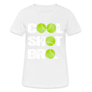 TENNIS - coup cool - T-shirt respirant Femme - blanc - Devant - AI Model Female 172 dark (172cm)
