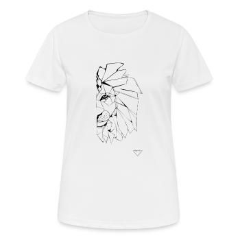 Lion in Zion * - Women's Breathable T-Shirt - white - Front - AI Model Female 172 dark (172cm)
