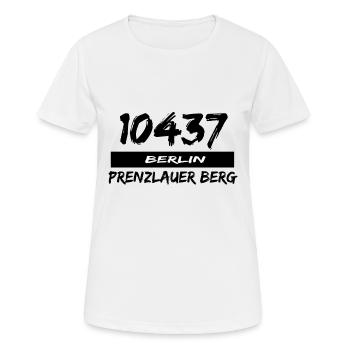 10437 Berlin Prenzlauer Berg - Frauen T-Shirt atmungsaktiv - Weiß - Vorne - AI Model Female 172 dark (172cm)