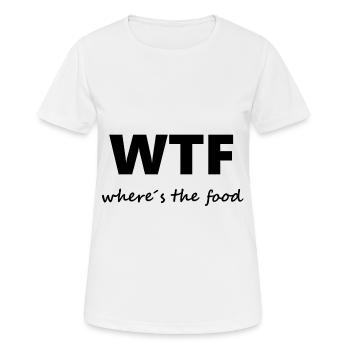 WTF Food - Frauen T-Shirt atmungsaktiv - Weiß - Vorne - AI Model Female 172 dark (172cm)