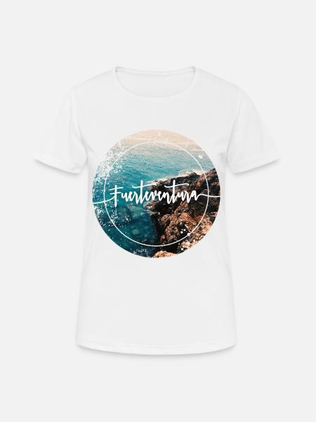 Fuerteventura - Frauen T-Shirt atmungsaktiv - Weiß