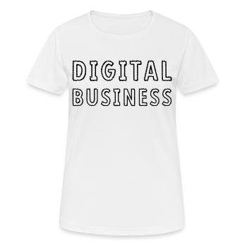 Digital Business Online Marketing - Frauen T-Shirt atmungsaktiv - Weiß - Vorne - AI Model Female 172 dark (172cm)