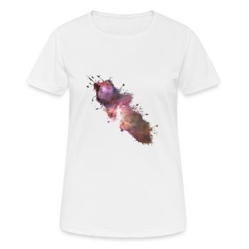 Sternenhimmel Maler Supernova Weltall Sterne 01 - Frauen T-Shirt atmungsaktiv - Weiß - Vorne - AI Model Female 172 dark (172cm)
