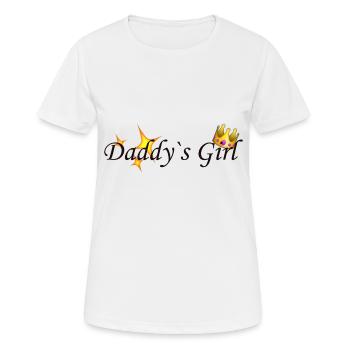 La fille de papa - T-shirt respirant Femme - blanc - Devant - AI Model Female 172 dark (172cm)