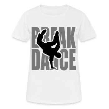 Breakdance Breakdancer Breaker Breakdance Bboy - Frauen T-Shirt atmungsaktiv - Weiß - Vorne - AI Model Female 172 dark (172cm)