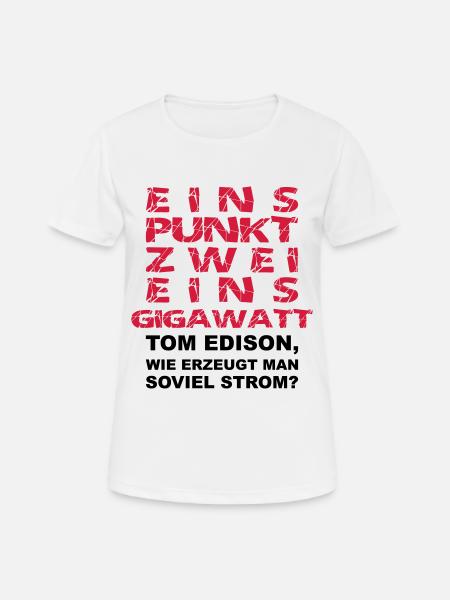 1.21 Gigawatt wie erzeugt man soviel Strom 2farbig - Frauen T-Shirt atmungsaktiv - Weiß