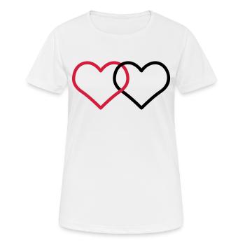 Ehe Allianzen Herz Corazone Alianzas Herz Ehe - Frauen T-Shirt atmungsaktiv - Weiß - Vorne - AI Model Female 172 dark (172cm)