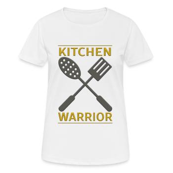 Guerrier de cuisine - Guerrier de cuisine - T-shirt respirant Femme - blanc - Devant - AI Model Female 172 dark (172cm)