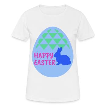 Joyeuses Pâques - Joyeuses Pâques - T-shirt respirant Femme - blanc - Devant - AI Model Female 172 dark (172cm)