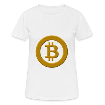 Bitcoin pour ever - Bitcoin pour toujours - T-shirt respirant Femme - blanc - Devant - AI Model Female 172 dark (172cm)