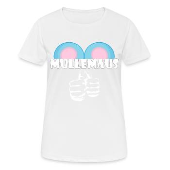 Kosename Mullemaus Geschenkidee - Frauen T-Shirt atmungsaktiv - Weiß - Vorne - AI Model Female 172 dark (172cm)