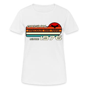 original 1976 anniversaire 46 ans 46e anniversaire - T-shirt respirant Femme - blanc - Devant - AI Model Female 172 dark (172cm)