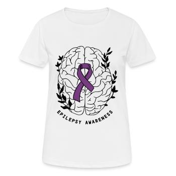 Epilepsy Awareness - Women's Breathable T-Shirt - white - Front - AI Model Female 172 dark (172cm)