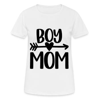 Junge Mama - Frauen T-Shirt atmungsaktiv - Weiß - Vorne - AI Model Female 172 dark (172cm)