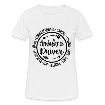 Ambulance Driver Vintage Gift - Women's Breathable T-Shirt - white - Front - AI Model Female 172 dark (172cm)