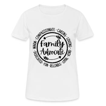 Défenseur de la famille - T-shirt respirant Femme - blanc - Devant - AI Model Female 172 dark (172cm)