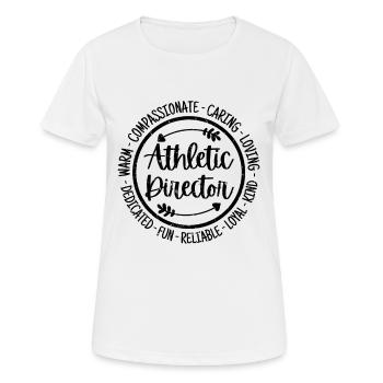 Athletic Director - Women's Breathable T-Shirt - white - Front - AI Model Female 172 dark (172cm)