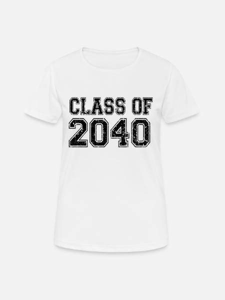 Klasse von 2040 - Frauen T-Shirt atmungsaktiv - Weiß