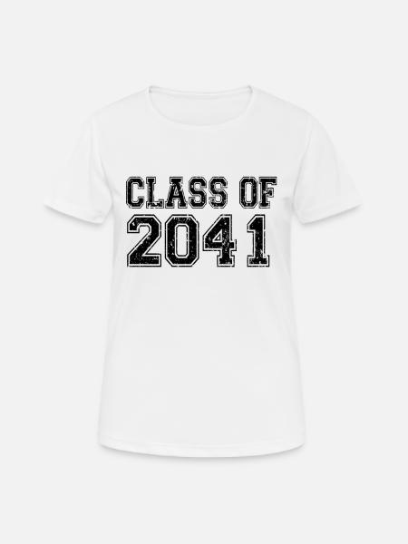 Klasse von 2041 - Frauen T-Shirt atmungsaktiv - Weiß