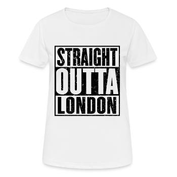 Straight Outta Straight-putta Vintage - T-shirt respirant Femme - blanc - Devant - AI Model Female 172 dark (172cm)