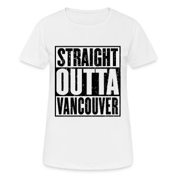 Straight Outta Vancouver Vintage - T-shirt respirant Femme - blanc - Devant - AI Model Female 172 dark (172cm)