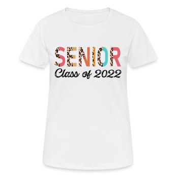 Classe Senior De 2022 Leopard Seniors 23 - T-shirt respirant Femme - blanc - Devant - AI Model Female 172 dark (172cm)