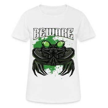 Modern Krabbe | Krebstier Meeresbewohner Geschenk - Frauen T-Shirt atmungsaktiv - Weiß - Vorne - AI Model Female 172 dark (172cm)