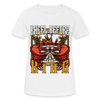 Königskrabbe | Krebstier Meerestier Ozean Geschenk - Frauen T-Shirt atmungsaktiv - Weiß - Vorne - AI Model Female 172 dark (172cm)
