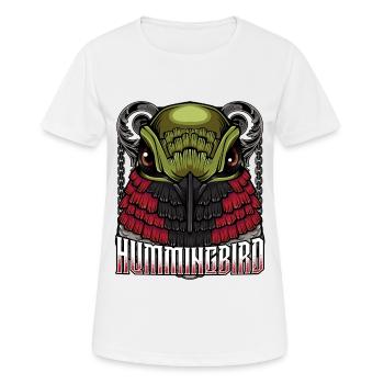 Modern Kolibris | Trendy Seglervögel Tier Geschenk - Frauen T-Shirt atmungsaktiv - Weiß - Vorne - AI Model Female 172 dark (172cm)