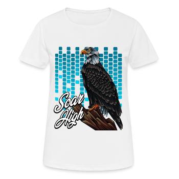 Modern Weißkopfseeadler Trendy Greifvogel Geschenk - Frauen T-Shirt atmungsaktiv - Weiß - Vorne - AI Model Female 172 dark (172cm)