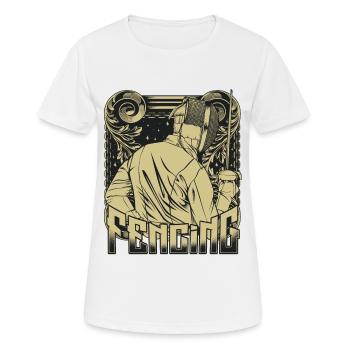 Vintage Retro Style Fencing Fencing Gift - Women's Breathable T-Shirt - white - Front - AI Model Female 172 dark (172cm)
