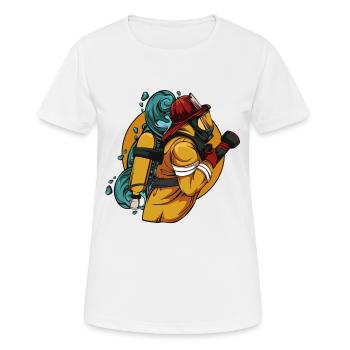 fire Department - Women's Breathable T-Shirt - white - Front - AI Model Female 172 dark (172cm)